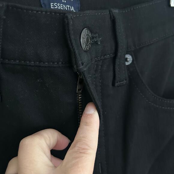 J. Crew Factory Women's Essential Straight Jean Black Stretch 26 T Tall New - Picture 4 of 8